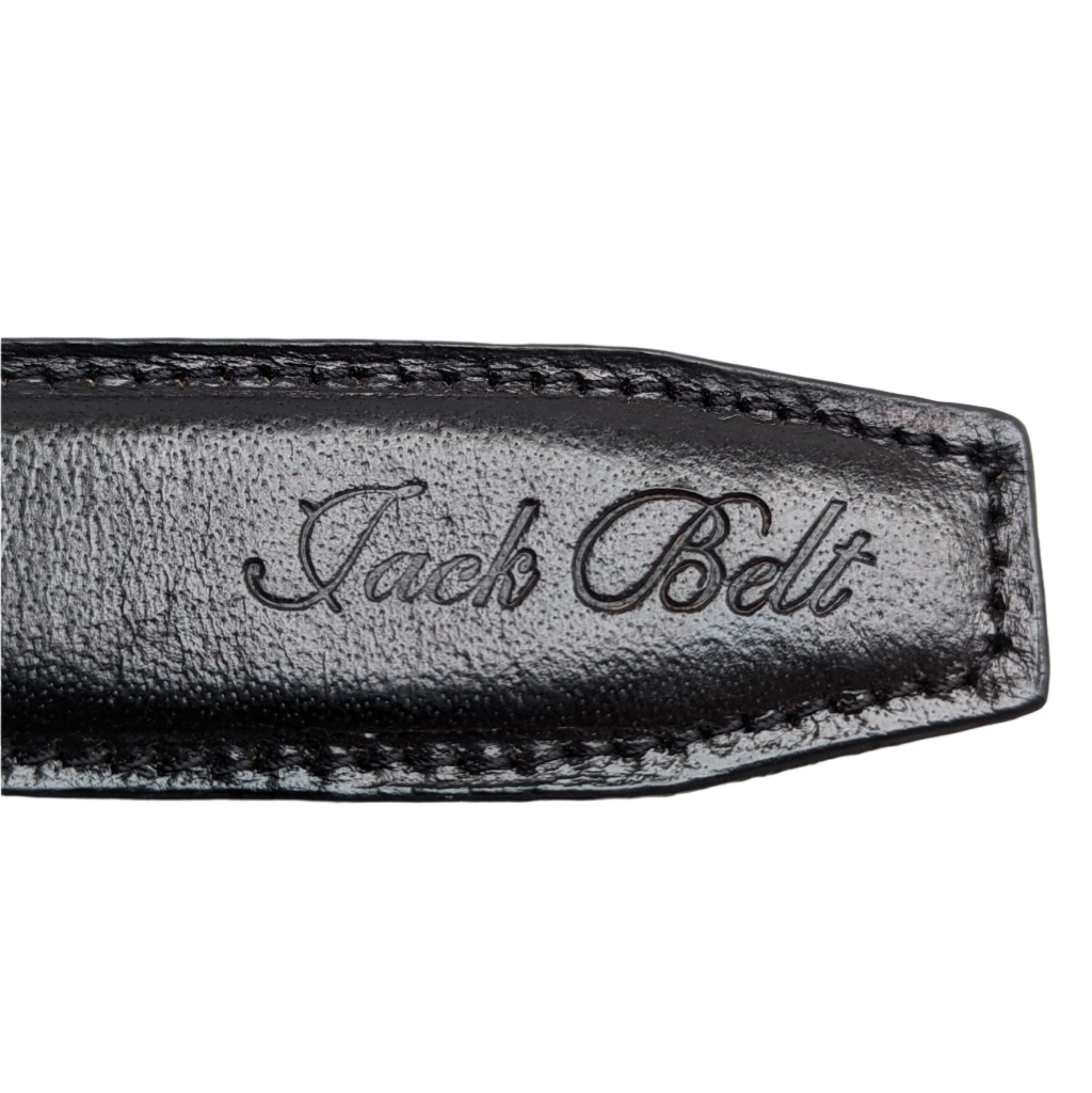 Jack Belt® Men's Full Grain Leather Belt - Plain Black With M70 Buckle (PLBLM70)