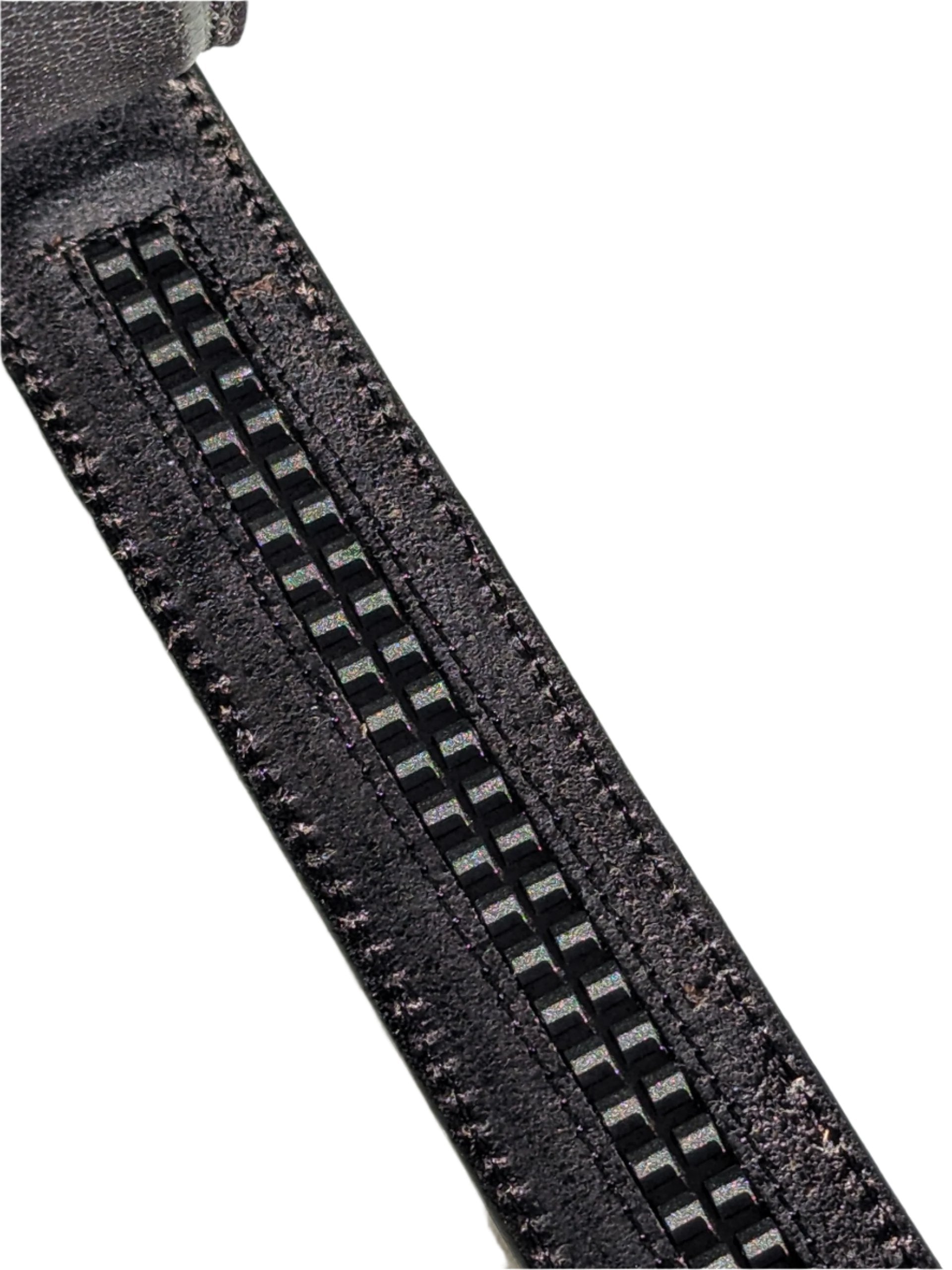 Jack Belt® Men's Full Grain Leather Belt Strap - Plain Black (PLBL)