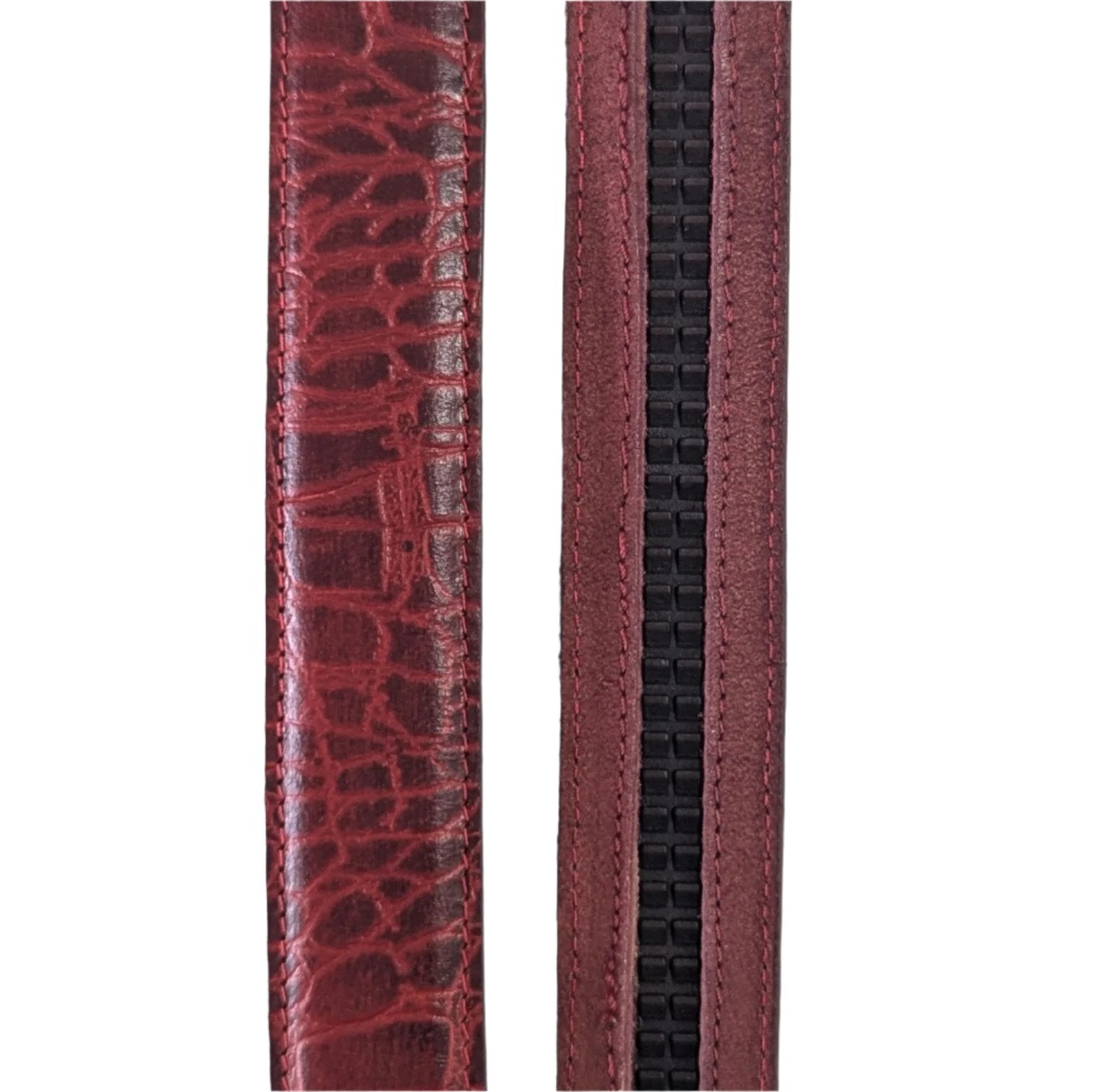 Jack Belt® Men's Full Grain Leather Belt Strap - Croc Brown (CRBR)