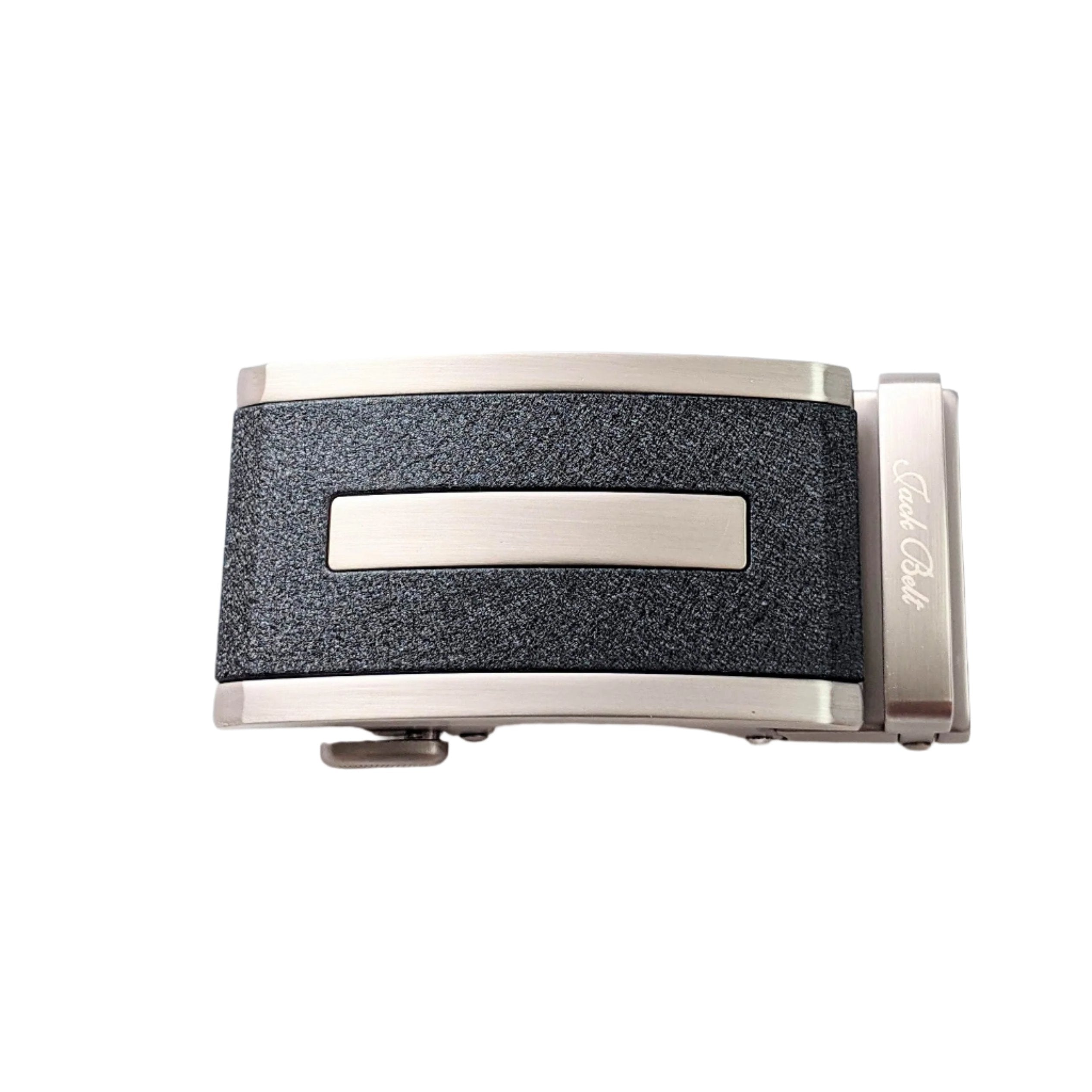 Jack Belt® Men's Full Grain Leather Belt - Croc Black With M3 Buckle (CRBLM3)