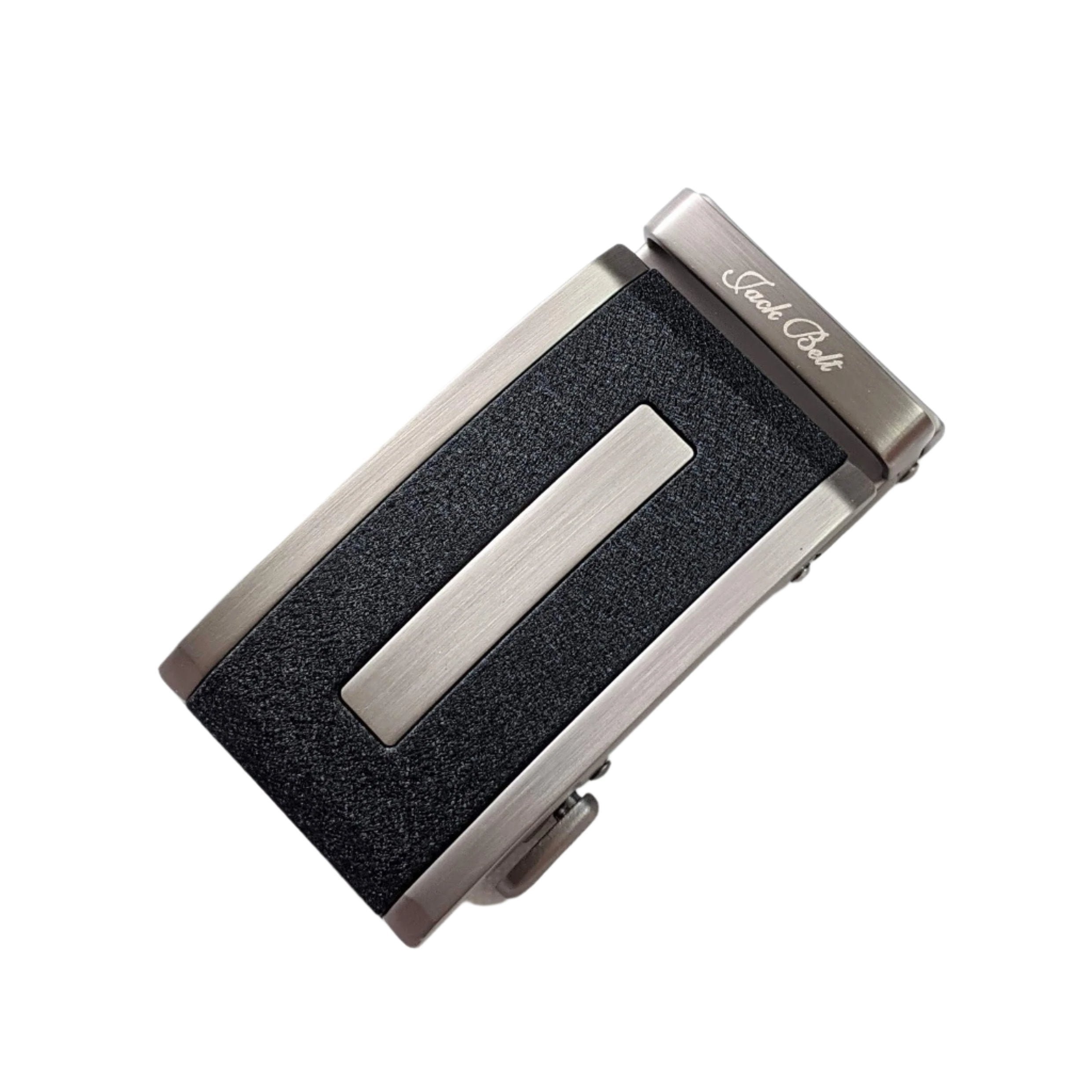 Jack Belt® Men's Full Grain Leather Belt - Croc Black With M3 Buckle (CRBLM3)