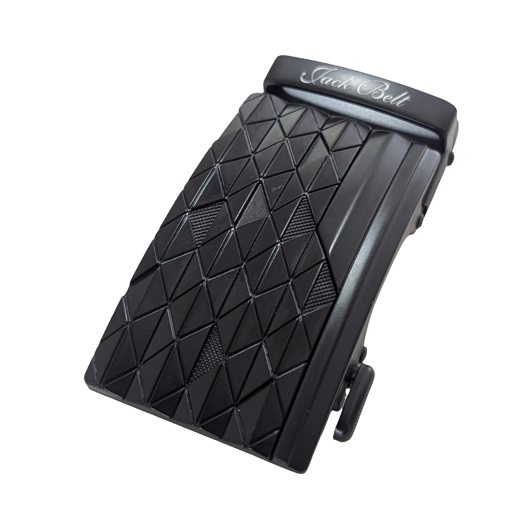 Jack Belt® Men's Full Grain Leather Belt - Croc Black With M72 Buckle (CRBLM72)