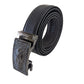 Men's Full Grain Leather Belt Plain Black (PLBLM79)