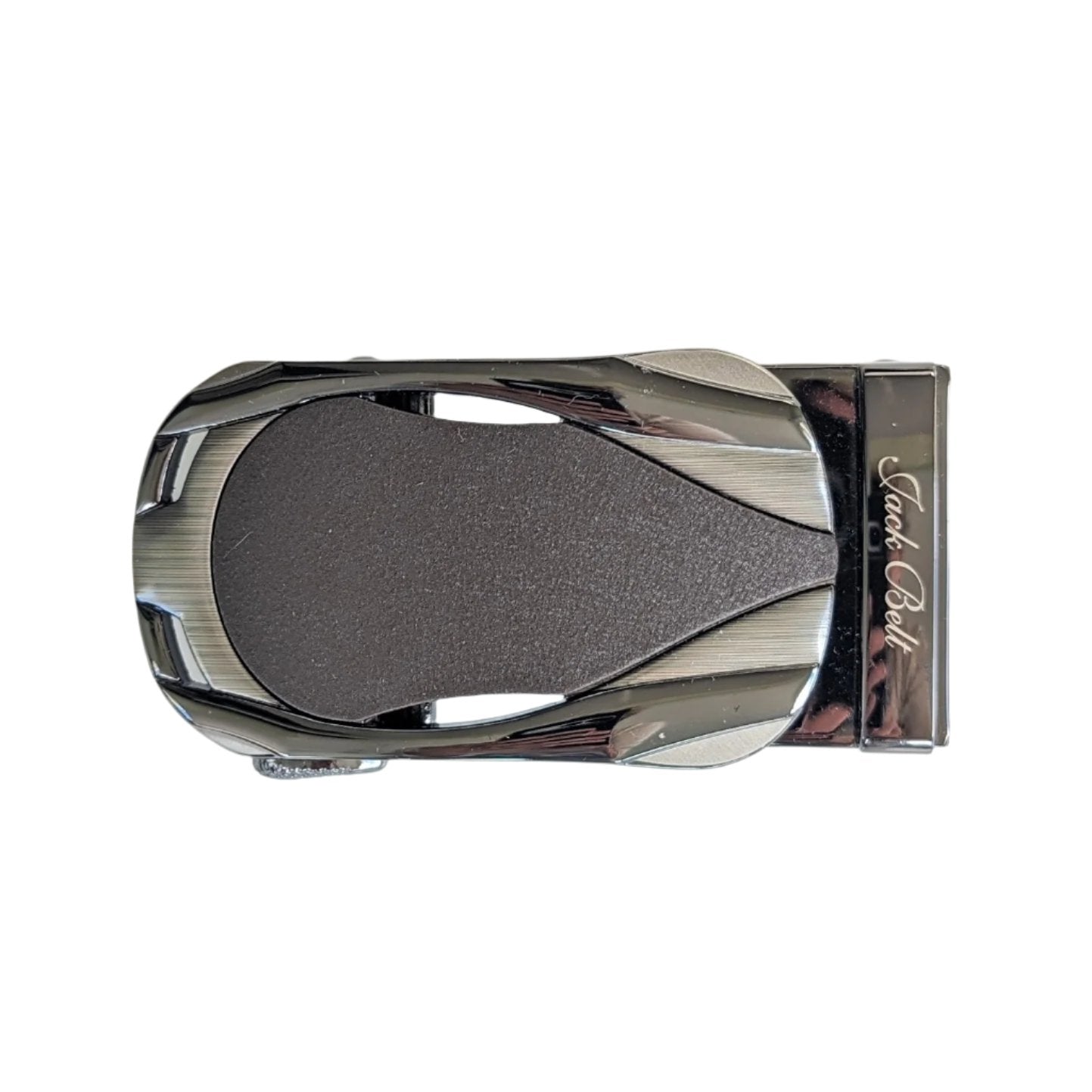 Jack Belt® Men's Full Grain Leather Belt - Plain Brown With M38 Buckle (PLBRM38)