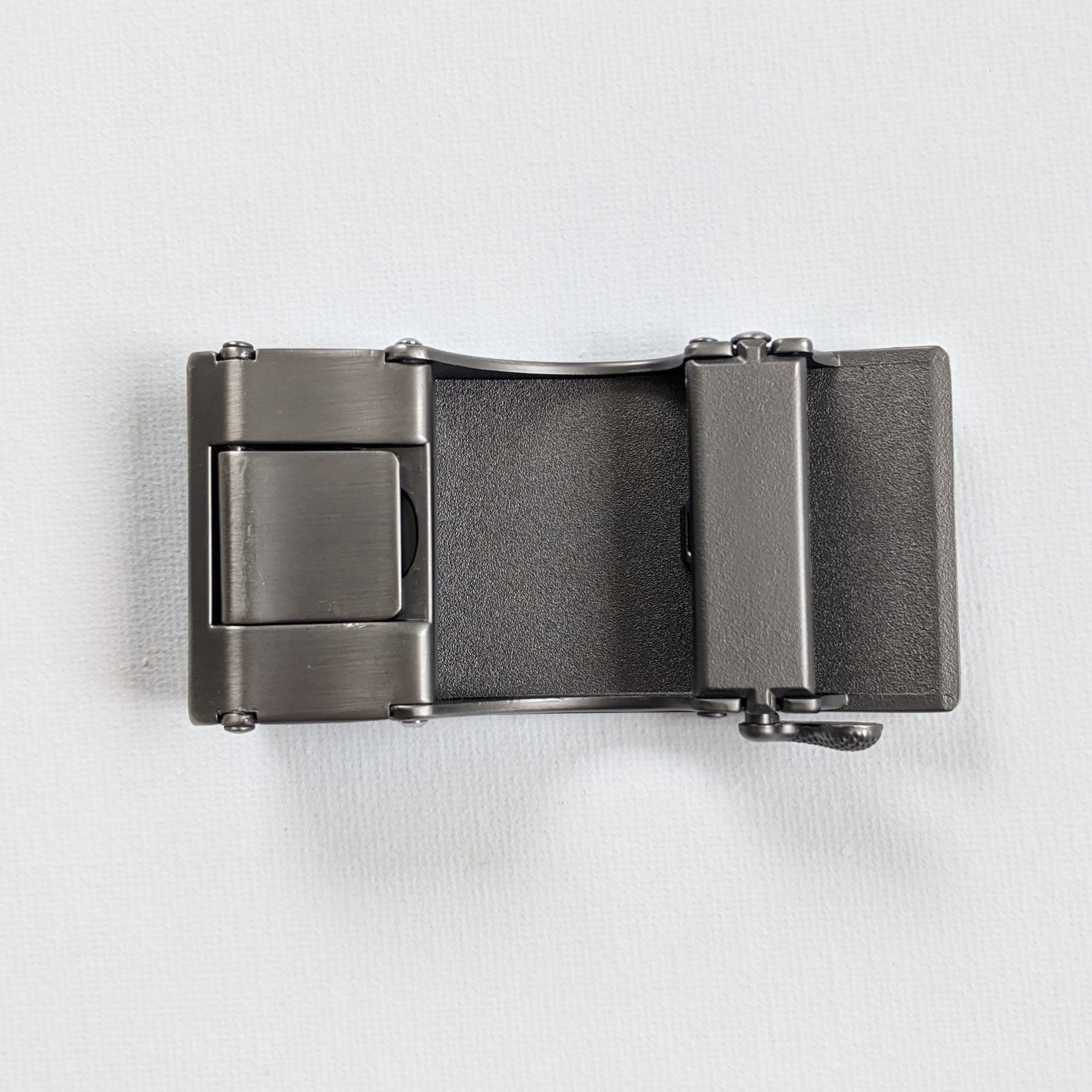Jack Belt® Men's Full Grain Leather Belt - Plain Black With M55 Buckle (PLBLM55)