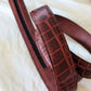 Men's Full Grain Leather Croc Rich Burgundy (CRRB)